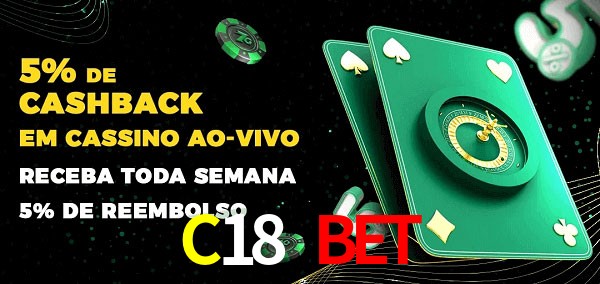 Promoções do cassino ao Vivo C18 Bet